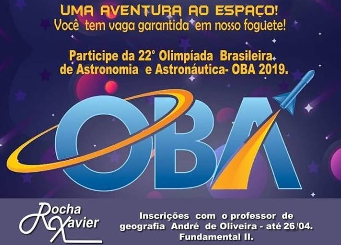 Inscrições com o professor de Geografia André de Oliveira - 