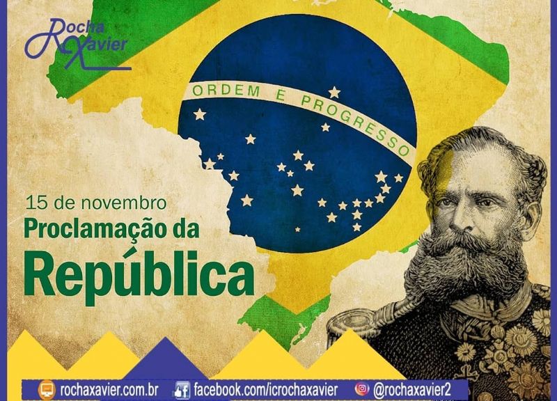 No dia 15 de Novembro se comemora a Proclamação da República